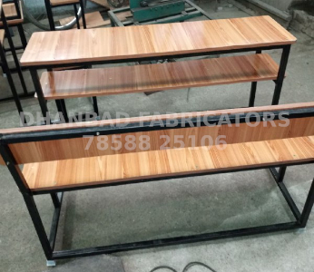 DUAL DESK WITH BOOK SHELF